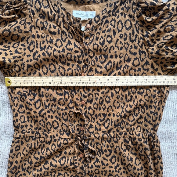 EMERSON FRY Lucy Maxi Dress Vintage Leopard Print Organic Cotton Small $188 New - Picture 7 of 14